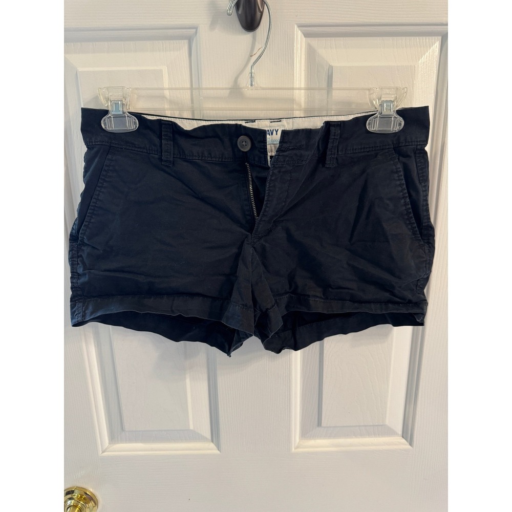 Old Navy Womens Black Casual Everyday Shorts Regular Standard Size 4